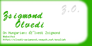 zsigmond olvedi business card